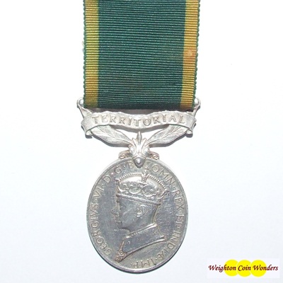 Efficiency Medal – Territorial - C. McF. Robertson - Click Image to Close